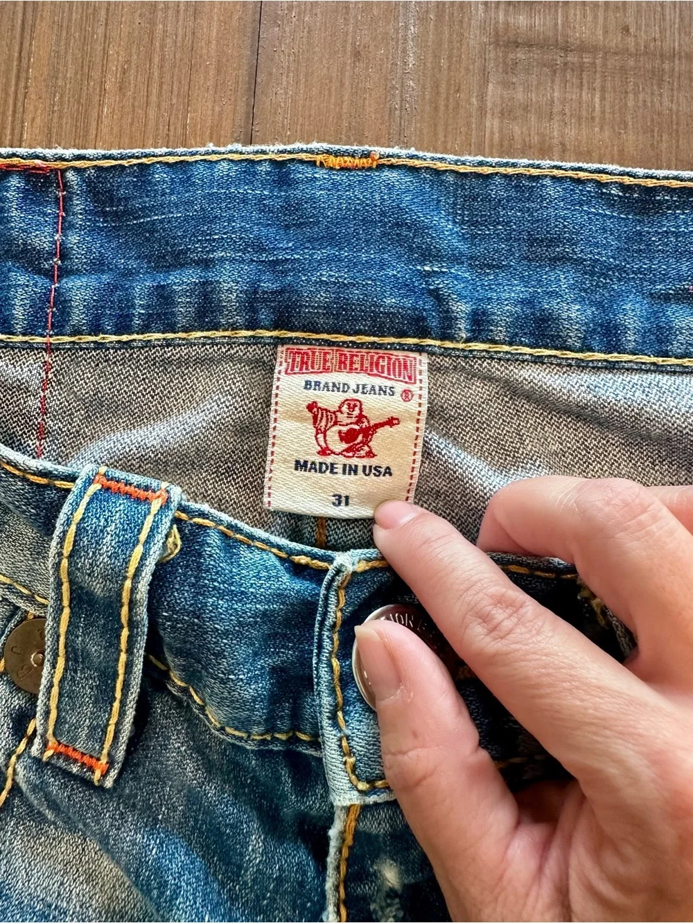 True Religion Rainbow Joey World Tour Jeans Made USA Vintage Y2K